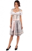 Midi Dirndl ROSE DAISY 2tlg. 60cm hellgrau