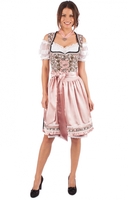 Midi Dirndl Sleek 2tlg. 60cm schwarz rose