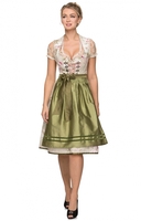 Mididirndl 2tlg. 60cm Viviane taupe grün