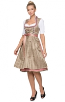 Mididirndl 65cm 2tlg. ALANA taupe rosé