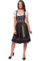 Mididirndl 65cm 2tlg. ISABELLE schiefer