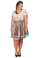 Mididirndl Mira 2tlg. 55cm PLUS SIZE beige blau