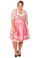 Mididirndl Tangie 2tlg. 58cm PLUS SIZE koralle