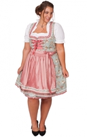 Mididirndl Taurina 2tlg. 55cm PLUS SIZE stein altrosa