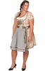 Mididirndl Tolga 2tlg. 58cm PLUS SIZE beige grün