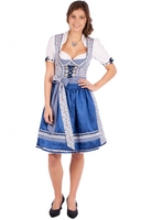 Mini Dirnd Veronika 2tlg. 50cm blau