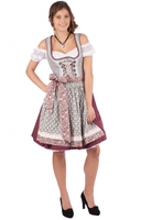 Mini Dirndl FASHION QUEEN 2tlg. 50cm grau