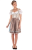 Minidirndl Mira 2tlg. 55cm beige blau