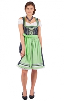 Minidirndl Mirinda 2tlg. 55cm blau apfel