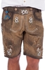 Trachten Lederhose Antonius mittelbraun