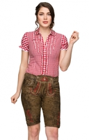 Trachten Lederhose CINDY havanna antik-rot