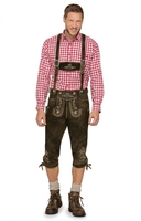 Trachten Lederhose H-Träger JUSTIN3 bison antik