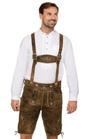 Trachten Lederhose urig H-Träger FESL biberantik