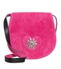 Trachten Ledertasche TA30340 Herz Edelweiss,  pink