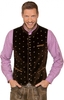 Trachten Samtweste Gilet bestickt CALZADO braun
