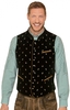 Trachten Samtweste Gilet bestickt CALZADO tanne