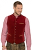 Trachten Samtweste Gilet RICARDO dunkelrot
