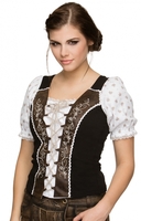 Trachten Shirt Venera schwarz Landhausstil