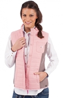 Trachten Steppweste ELKE rosa taupe