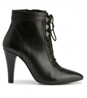 Trachten Stiefelette 7017 Nappa schwarz