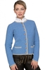 Trachten Strickjacke CARO Softstrick bleu-hellgrau