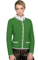 Trachten Strickjacke Caro Softstrick kiwi-hellgrau