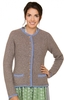 Trachten Strickjacke CARO Softstrick trüffel-bleu
