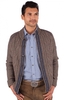Trachten Strickjacke Engadin beige blau