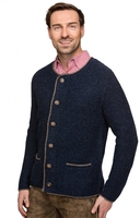 Trachten Strickjacke urig Walden enzianblau