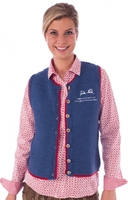 Trachten Strickweste Sontje links/links urig jeansblau