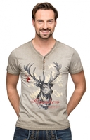 Trachten T-Shirt Feli oilwashed sand