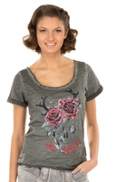 Trachten T-Shirt GRACY schiefer