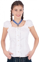 Trachtenbluse kess weiss