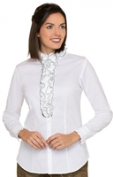 Trachtenbluse Rüschen EMILIA grün