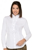 Trachtenbluse Rüschen EMILIA weiss