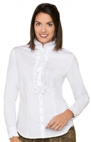 Trachtenbluse Rüschen EMILIA weiss