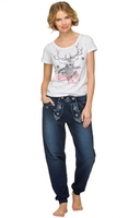 Trachtenhose lang workout Jogging SHELLY denimblue