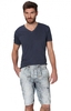 Trachtenjeans Bermuda Cash bluevintage