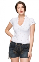 Trachtenjeans Short usedlook GIGI indigo