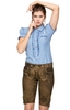 Trachtenlederhose CINDY kurz havanna antik-gelb