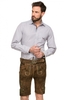 Trachtenlederhose mit Gürtel ARON biberantik grün