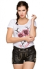 Trachtenlederhose MONA Nappa kurz blacknappa