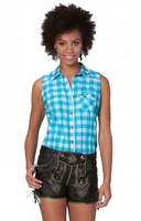Trachtenlederhose Ria Nappa kurz blackvintage