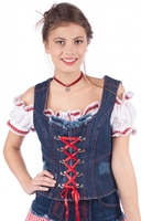 Trachtenmieder blue denim