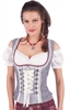 Trachtenmieder FASHION QUEEN hellgrau