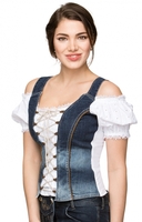 Trachtenmieder MAXIM Jeans denim blau