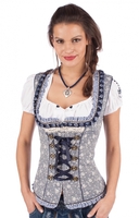 Trachtenmieder MICHAELA blau natur