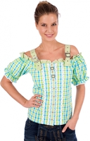 Trachtenmiederbluse türkis