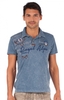 Trachtenpoloshirt T-Shirt Dirk blau