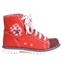 Trachtenstiefel D436 Jacky Leinen rot braun